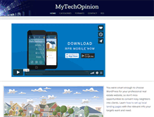 Tablet Screenshot of mytechopinion.com